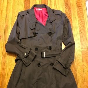 Charcoal gray Trench coat - short.